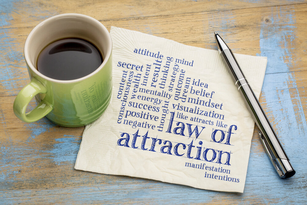 Law Of Attraction And The Power Of Words Napkin Graphic