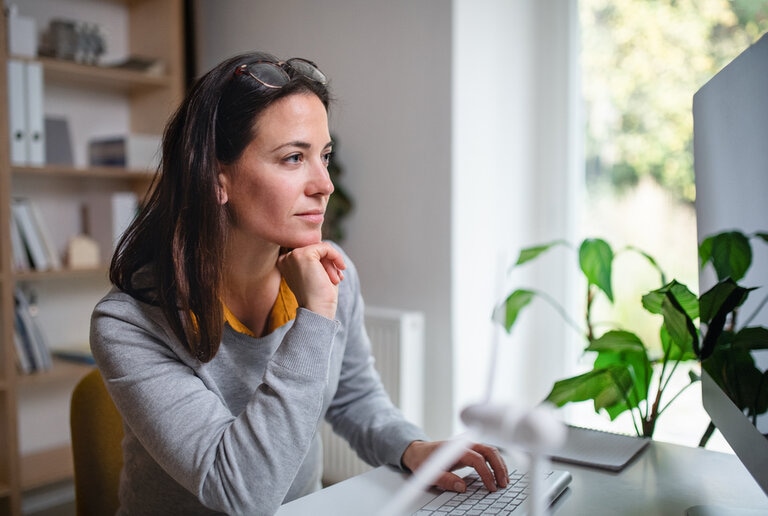 Woman Staying Focused To Succeed In Her Property Business